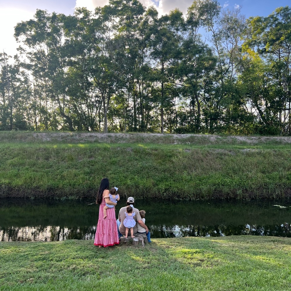 Red and White Gingham Tiered Maxi Dress - Picture 4 of 7